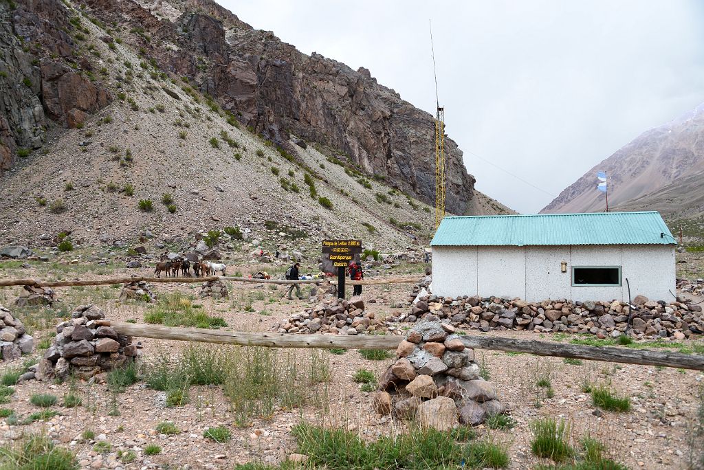 10 We Arrived At Pampa de Lenas 2862m After Four And A Half Hour Trek In 17C Weather From Punta de Vacas On The Trek To Aconcagua Plaza Argentina Base Camp